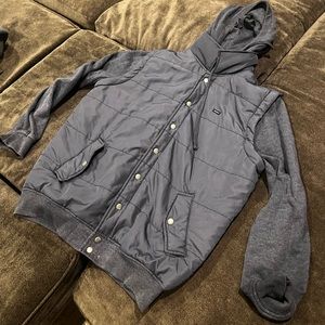 RVCA jacket hoodie medium Blue